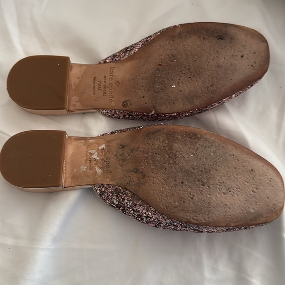 Kate Spade pink  Glitter Mules size 7 1/2 - Picture 6 of 12